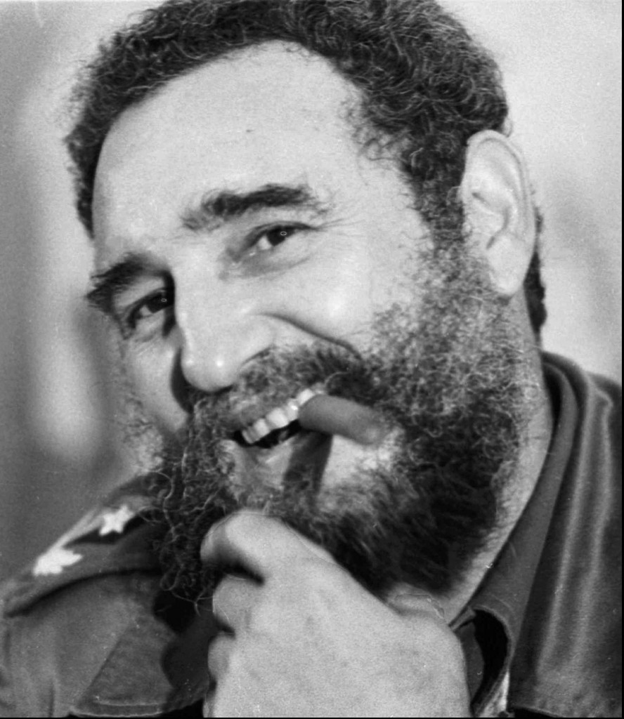 Cuban President Fidel Castro smiles as he smokes a cigar during a press conference in a 1978 photo. The Cohiba cigar will turn 30 on Friday, Feb. 28th. The Cohiba cigar was the first created under a Communist Cuba. A celebration is planned in Havana to celebrate the birthday. The Cohiba is still today one of the most sought after cigars by smokers. (AP Photo/Phil Sandlin)